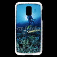 Coque Samsung Galaxy S5 Mini Tortue et plongeur