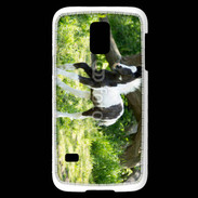 Coque Samsung Galaxy S5 Mini Poulain noir et blanc