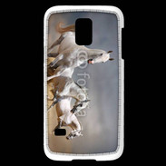 Coque Samsung Galaxy S5 Mini Groupe de chevaux blancs