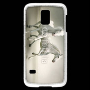 Coque Samsung Galaxy S5 Mini Chevaux blancs