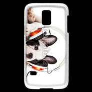 Coque Samsung Galaxy S5 Mini Chien et musique
