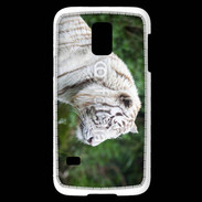Coque Samsung Galaxy S5 Mini Magnifique tigre blanc