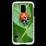 Coque Samsung Galaxy S5 Mini Coccinelle sur une feuille