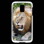 Coque Samsung Galaxy S5 Mini Portrait de lion 25
