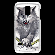 Coque Samsung Galaxy S5 Mini Loup en dessin 100