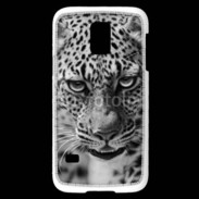 Coque Samsung Galaxy S5 Mini Léopard en noir et blanc 500