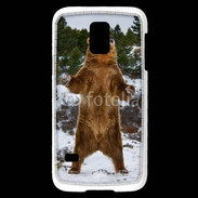 Coque Samsung Galaxy S5 Mini Grizzly en colère