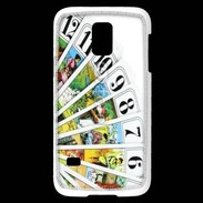 Coque Samsung Galaxy S5 Mini Cartes de tarot sur fond blanc