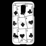 Coque Samsung Galaxy S5 Mini Cartes Pique et trèfle
