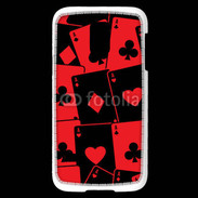 Coque Samsung Galaxy S5 Mini Cartes rouges et noires 5