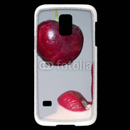 Coque Samsung Galaxy S5 Mini Cerise et bouche 3