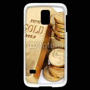 Coque Samsung Galaxy S5 Mini Lingot et pièces d'or
