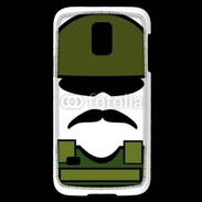 Coque Samsung Galaxy S5 Mini Moustache militaire