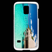 Coque Samsung Galaxy S5 Mini Bungalow sur mer tropicale