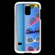 Coque Samsung Galaxy S5 Mini Lunettes sur la plage