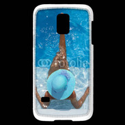 Coque Samsung Galaxy S5 Mini Femme à la piscine