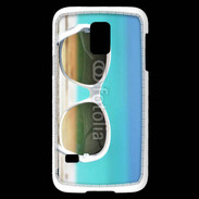 Coque Samsung Galaxy S5 Mini Lunette de soleil sur la plage