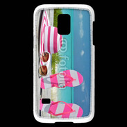 Coque Samsung Galaxy S5 Mini La vie en rose à la plage