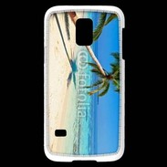 Coque Samsung Galaxy S5 Mini Palmier sur la plage tropicale
