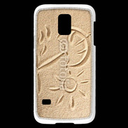 Coque Samsung Galaxy S5 Mini Soleil et sable sur la plage