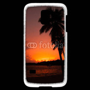 Coque Samsung Galaxy S5 Mini Cocotier au soleil couchant