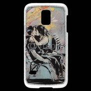 Coque Samsung Galaxy S5 Mini Kiss graffiti