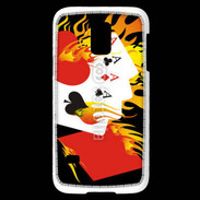 Coque Samsung Galaxy S5 Mini Cartes et feu