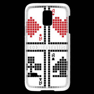 Coque Samsung Galaxy S5 Mini Pixel card