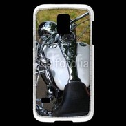 Coque Samsung Galaxy S5 Mini Moto chromée