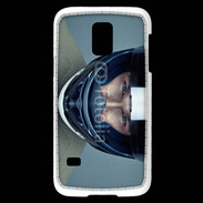 Coque Samsung Galaxy S5 Mini homme avec casque de moto