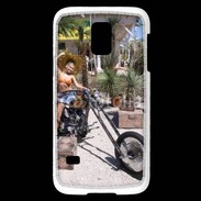 Coque Samsung Galaxy S5 Mini Femme sexy moto 2