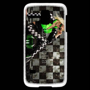Coque Samsung Galaxy S5 Mini Femme sexy moto 4