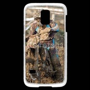 Coque Samsung Galaxy S5 Mini Moto cross dans la boue 15