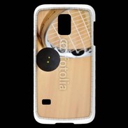 Coque Samsung Galaxy S5 Mini Squash raquette et balle