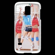 Coque Samsung Galaxy S5 Mini Joueuses de volleyball au filet 2