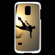 Coque Samsung Galaxy S5 Mini beach soccer couché du soleil