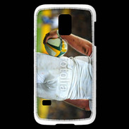 Coque Samsung Galaxy S5 Mini Rugbyman avec ballon