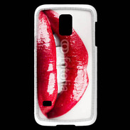 Coque Samsung Galaxy S5 Mini Bouche sexy gloss rouge
