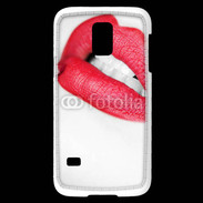 Coque Samsung Galaxy S5 Mini bouche sexy rouge à lèvre gloss crayon contour