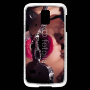 Coque Samsung Galaxy S5 Mini Dominatrice sexy avec menottes 
