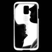 Coque Samsung Galaxy S5 Mini Couple en noir et blanc 10