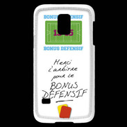 Coque Samsung Galaxy S5 Mini Merci l'arbitre Bonus offensif-défensif Blanc
