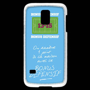 Coque Samsung Galaxy S5 Mini 1 point bonus offensif-défensif Bleu