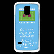 Coque Samsung Galaxy S5 Mini Obtenir le Bonus offensif-défensif Bleu