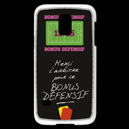 Coque Samsung Galaxy S5 Mini Merci l'arbitre Bonus offensif-défensif Noir