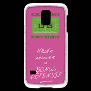 Coque Samsung Galaxy S5 Mini Mêlée relevée Bonus offensif-défensif Rose