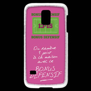Coque Samsung Galaxy S5 Mini 1 point bonus offensif-défensif Rose