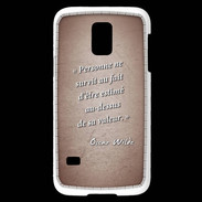 Coque Samsung Galaxy S5 Mini Survie valeur Rouge Citation Oscar Wilde