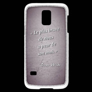 Coque Samsung Galaxy S5 Mini Brave Violet Citation Oscar Wilde