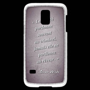 Coque Samsung Galaxy S5 Mini Société rêveur Violet Citation Oscar Wilde